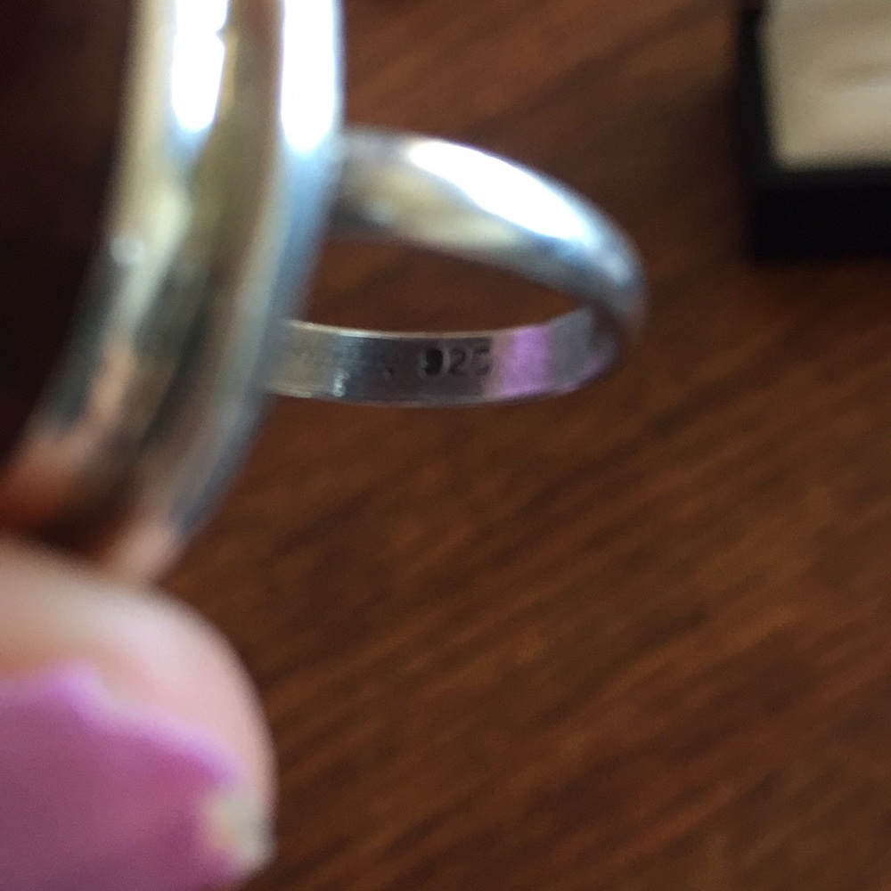 Sterling Silver Ring With Large Stone - image 4